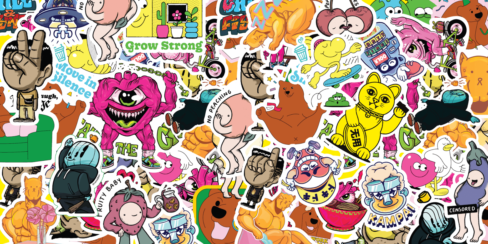 Download Free Digital Stickers by South East Asian artists – GOFY