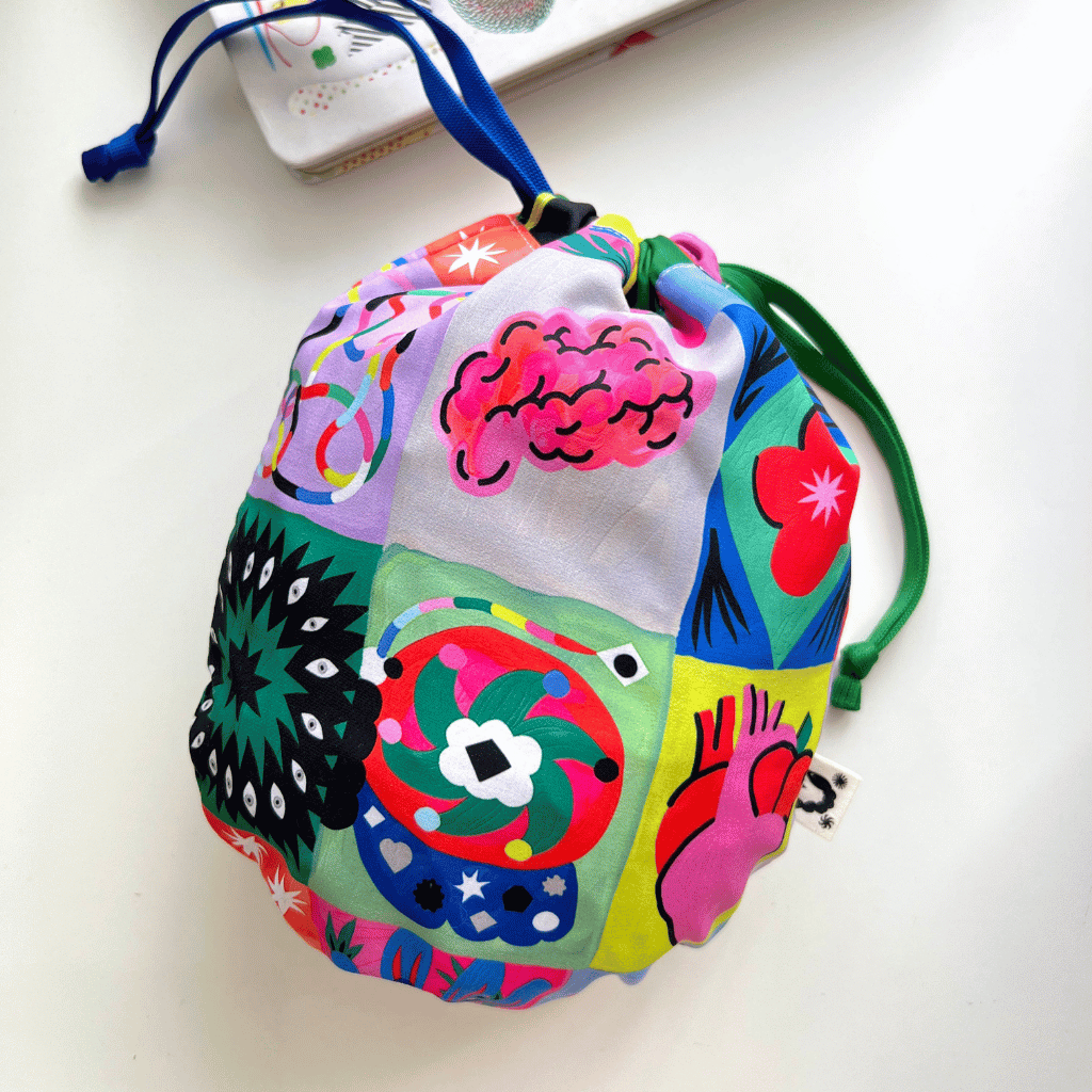 Drawstring Pouches by Starry Shrimp