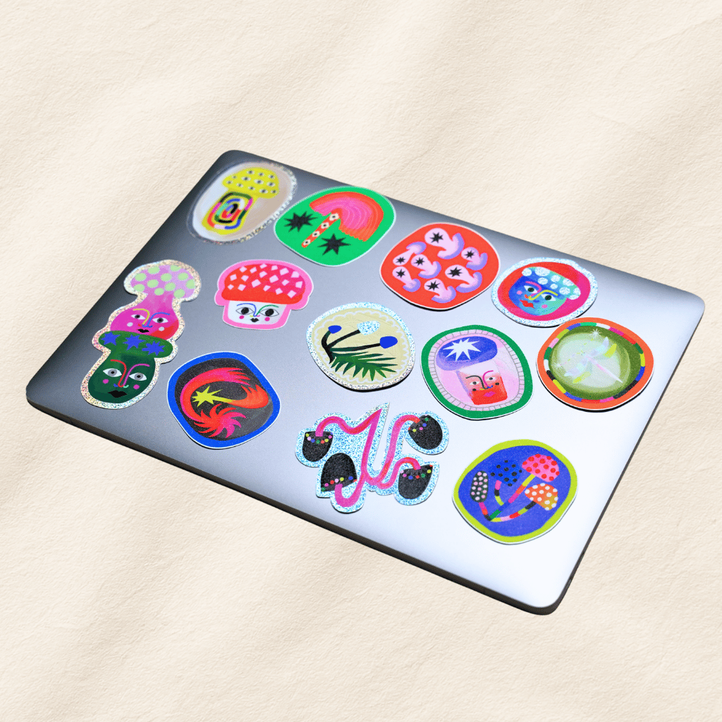 Mushroom Party Sticker Pack by Starry Shrimp