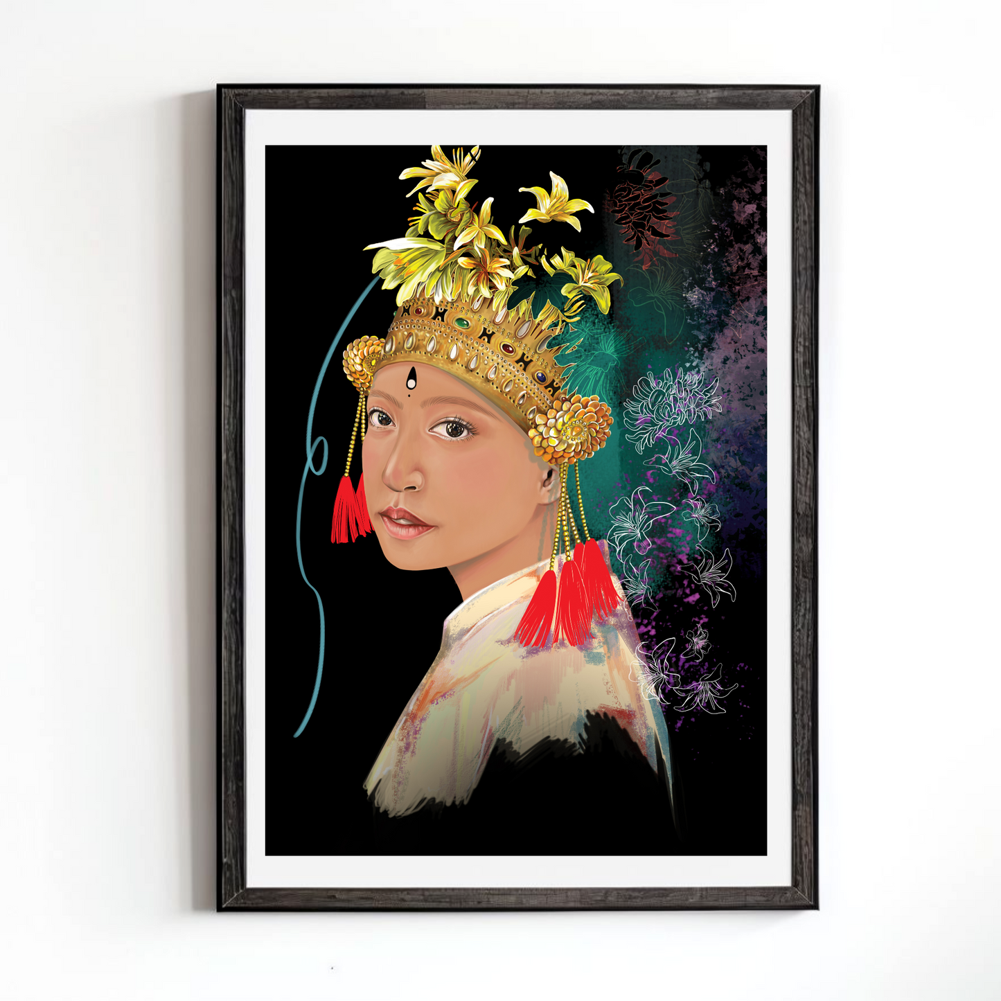 Girl with Headdress by Nadia So