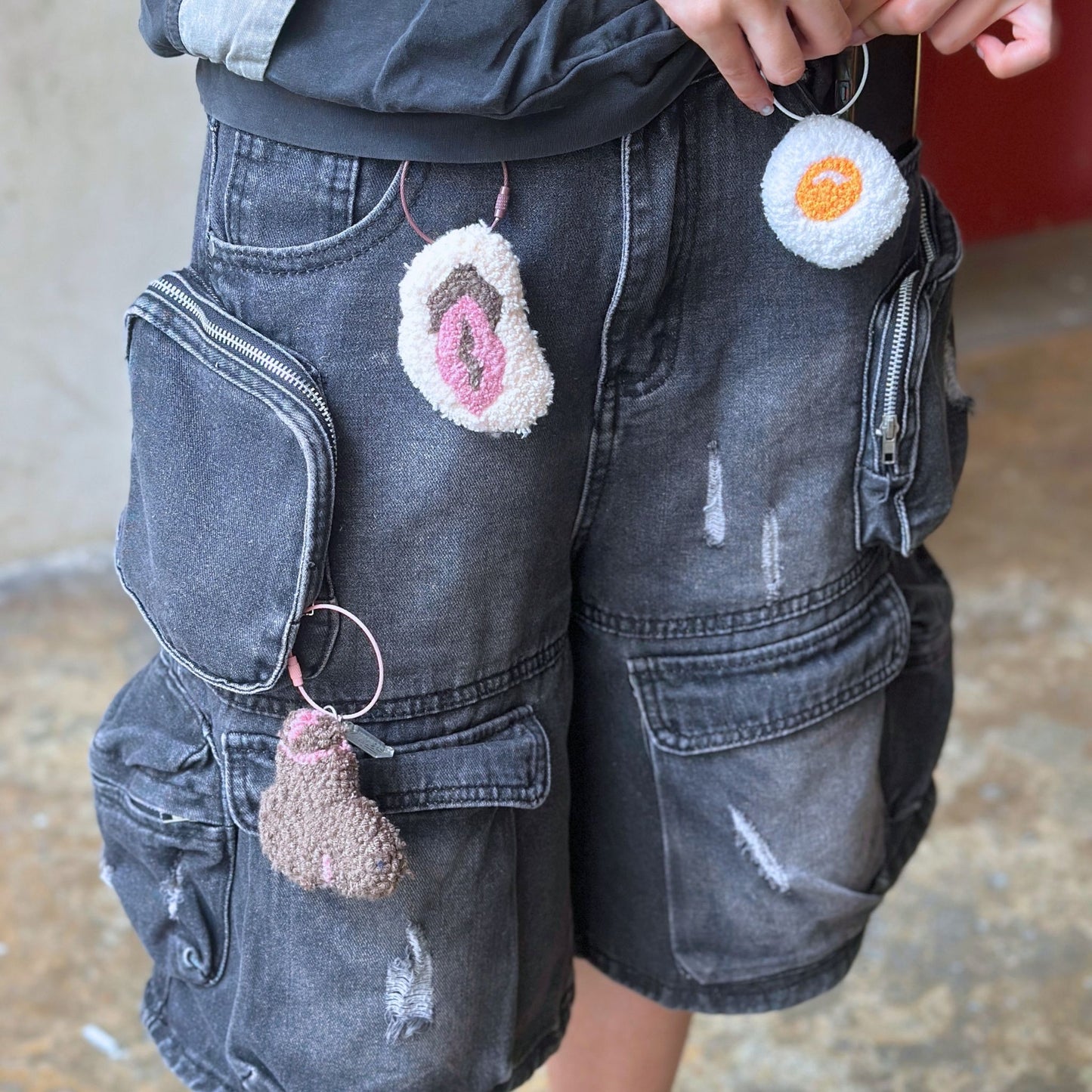Tufted Dick Keychain by Profanity
