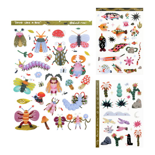 Sticker Sheets by Duck Ruai
