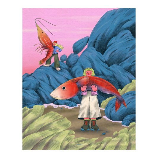 Fish on the Rock by CHUBBYNIDA