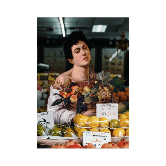 Fruit Stall Owner by The Next Most Famous Artist