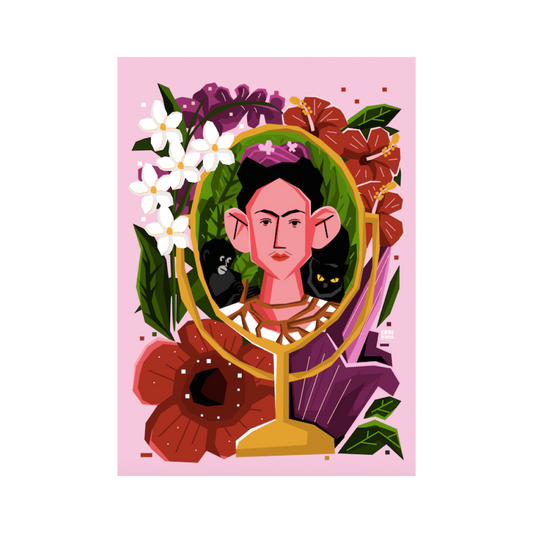 Frida Kahlo in Reflection by Erin