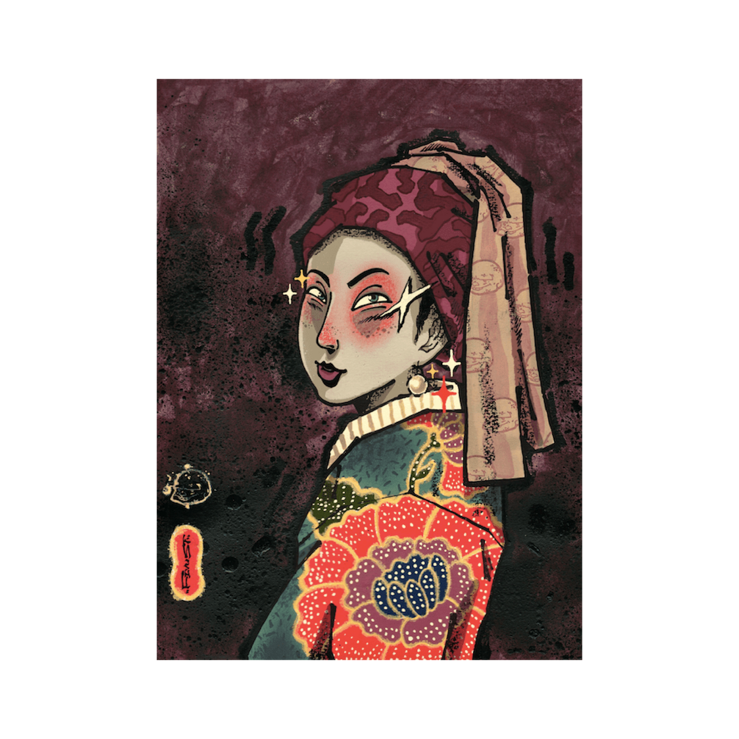 Girl with Batik by Fivust