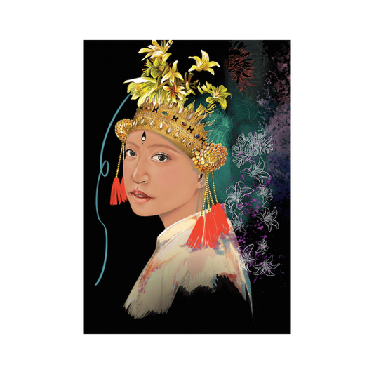 Girl with Headdress by Nadia So