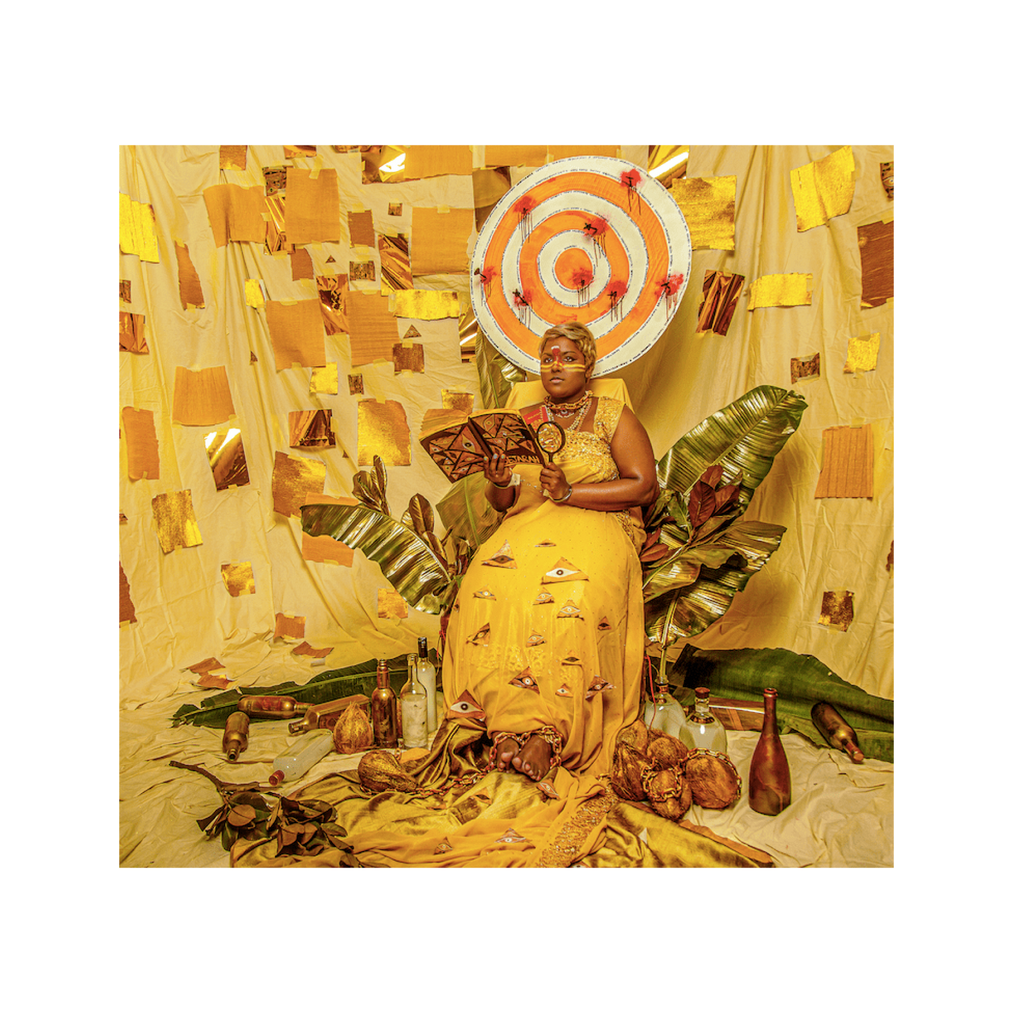 A Woman Bound In Gold, 2020 by Daniel Lee Adams (Photographer) with Abinaya Dhivya Mohan (Co-creator)