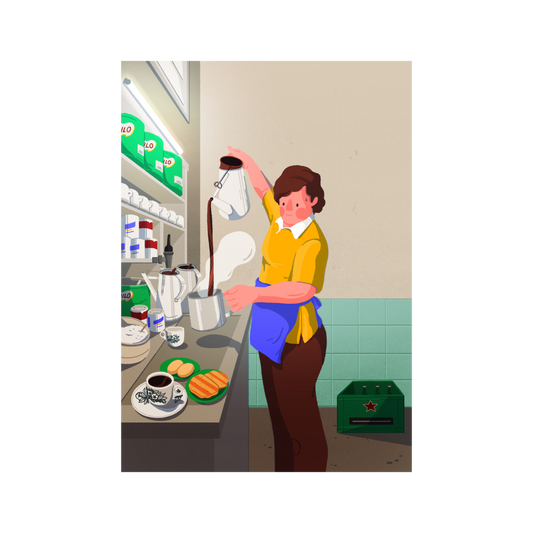 The Kopi Auntie by Somewan