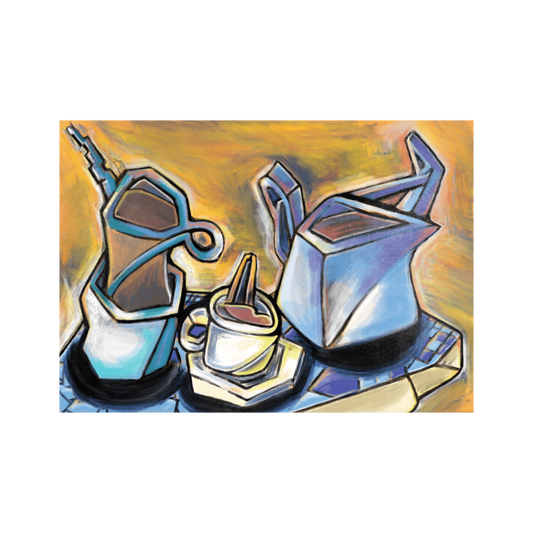 Sock, Kopi, and Brewing Pot by John Henry