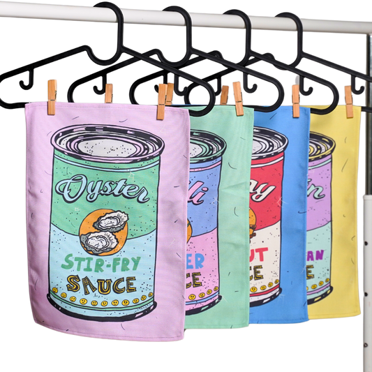 Asian Sauces (Tea Towels) by Marse Lee