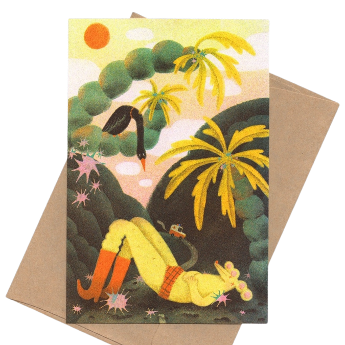 Sick Postcard by Duck Ruai