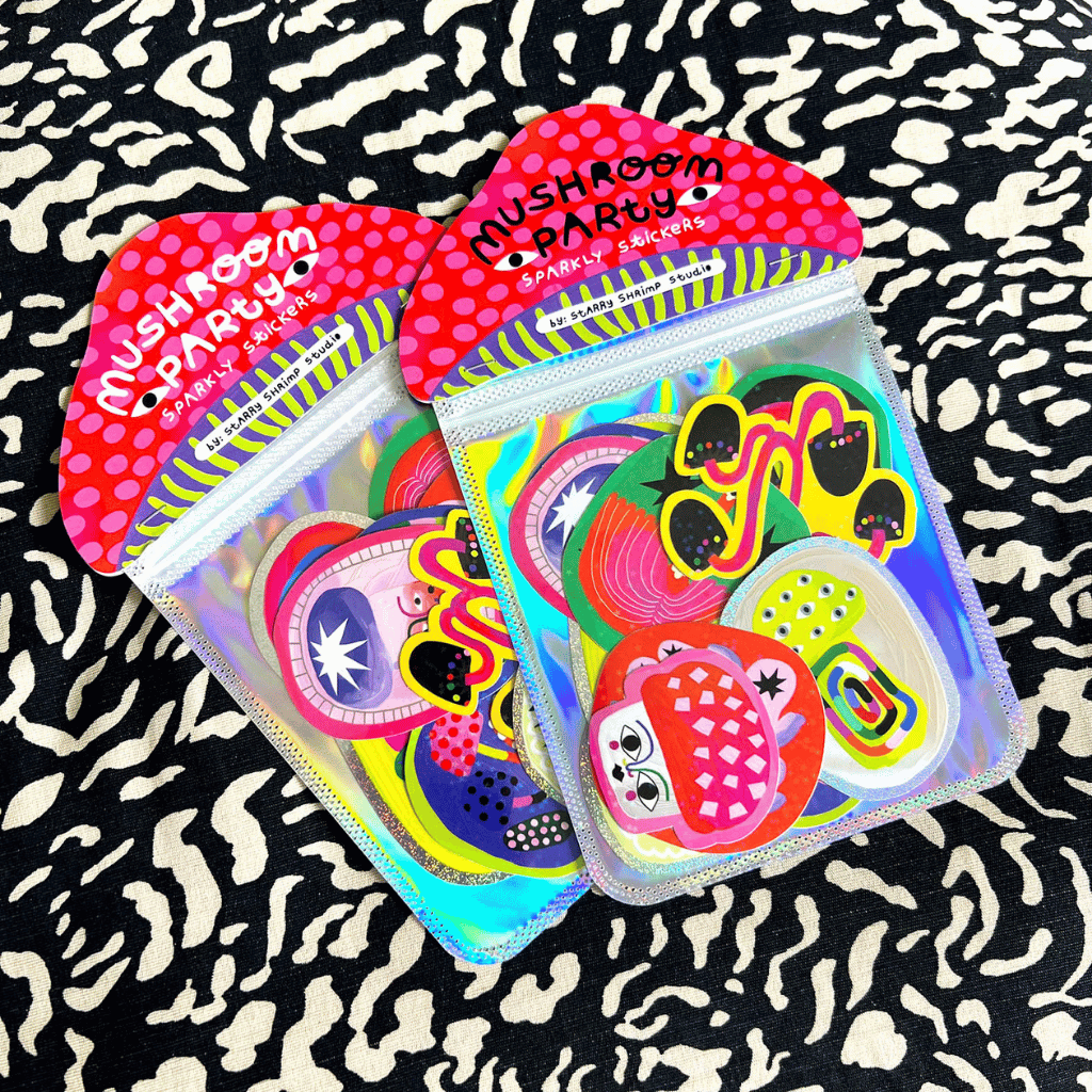 Mushroom Party Sticker Pack by Starry Shrimp