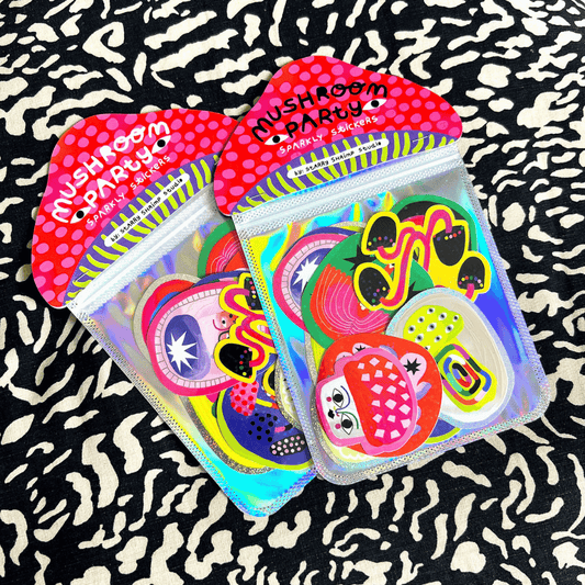 Mushroom Party Sticker Pack by Starry Shrimp