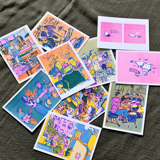 Riso Postcards by Shui Wong