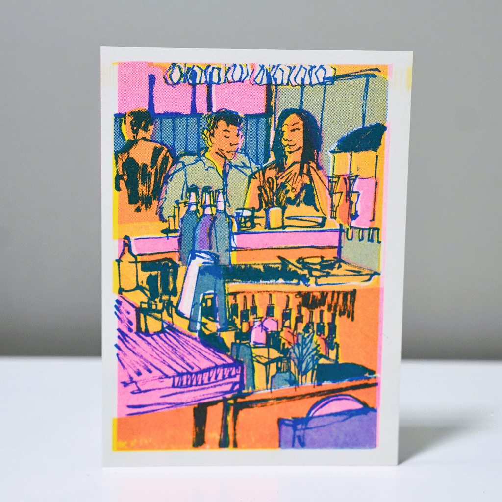 Riso Postcards by Shui Wong