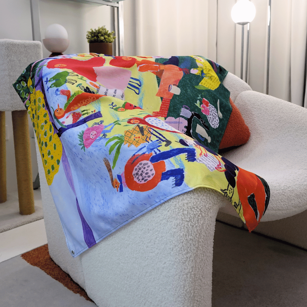 Fruity Friends Under Mango Tree (Tapestry) by Auracherrybag