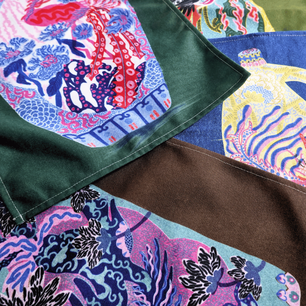 Non-of-Ya Vases (Tea Towels) by Jill Tran