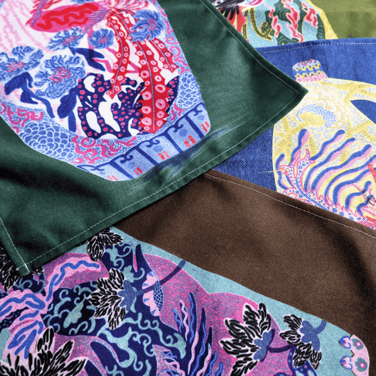 Non-of-Ya Vases (Tea Towels) by Jill Tran