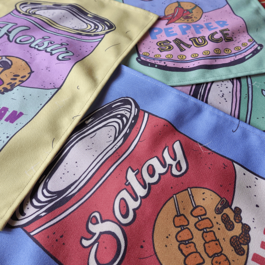 Asian Sauces (Tea Towels) by Marse Lee