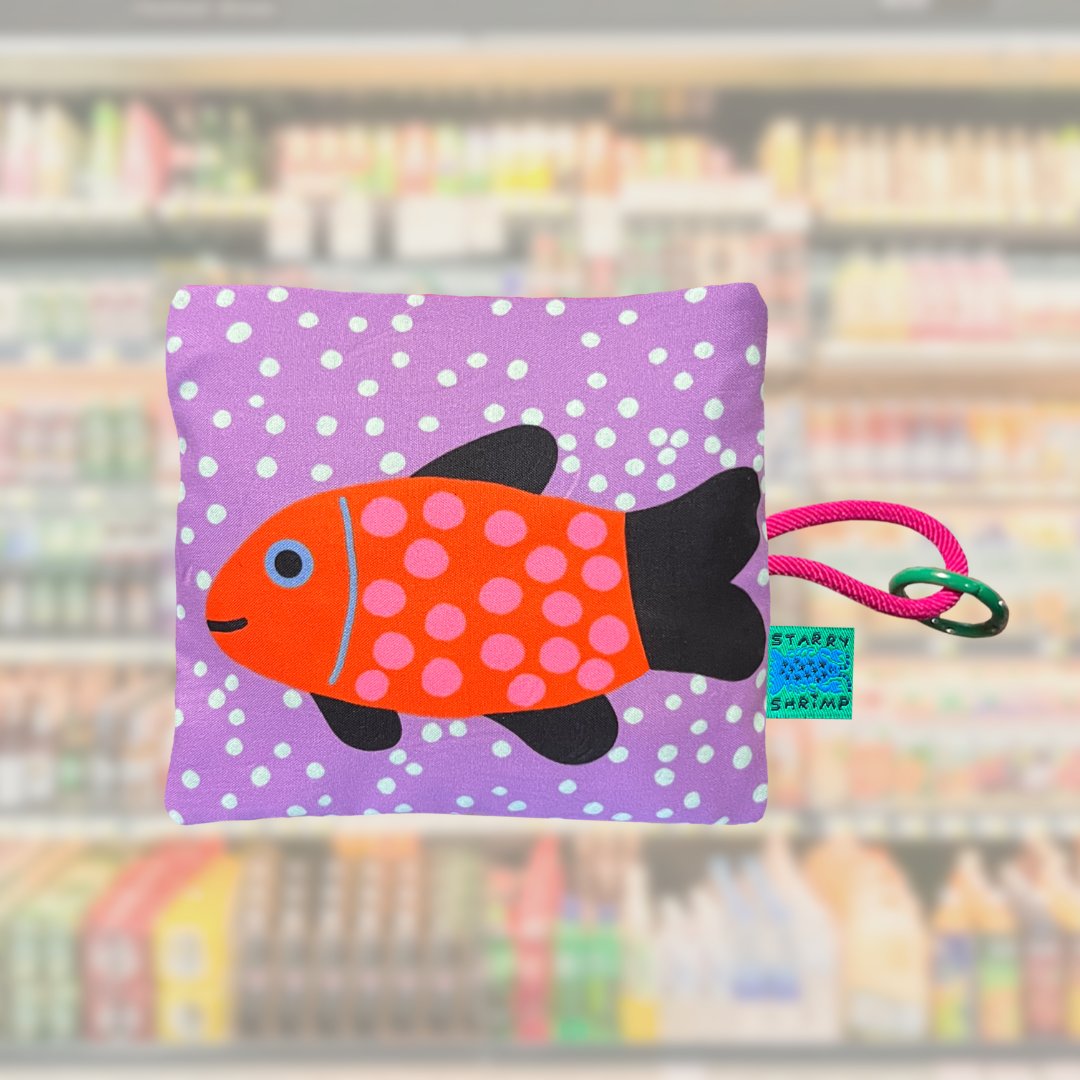 Dizzy Messy Whimsy Foldable Bag by Starry Shrimp