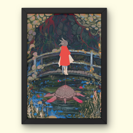 Feeding Tortoises (Monet’s Japanese Footbridge and the Water Lily Pool) by Bryan Lim Junyan