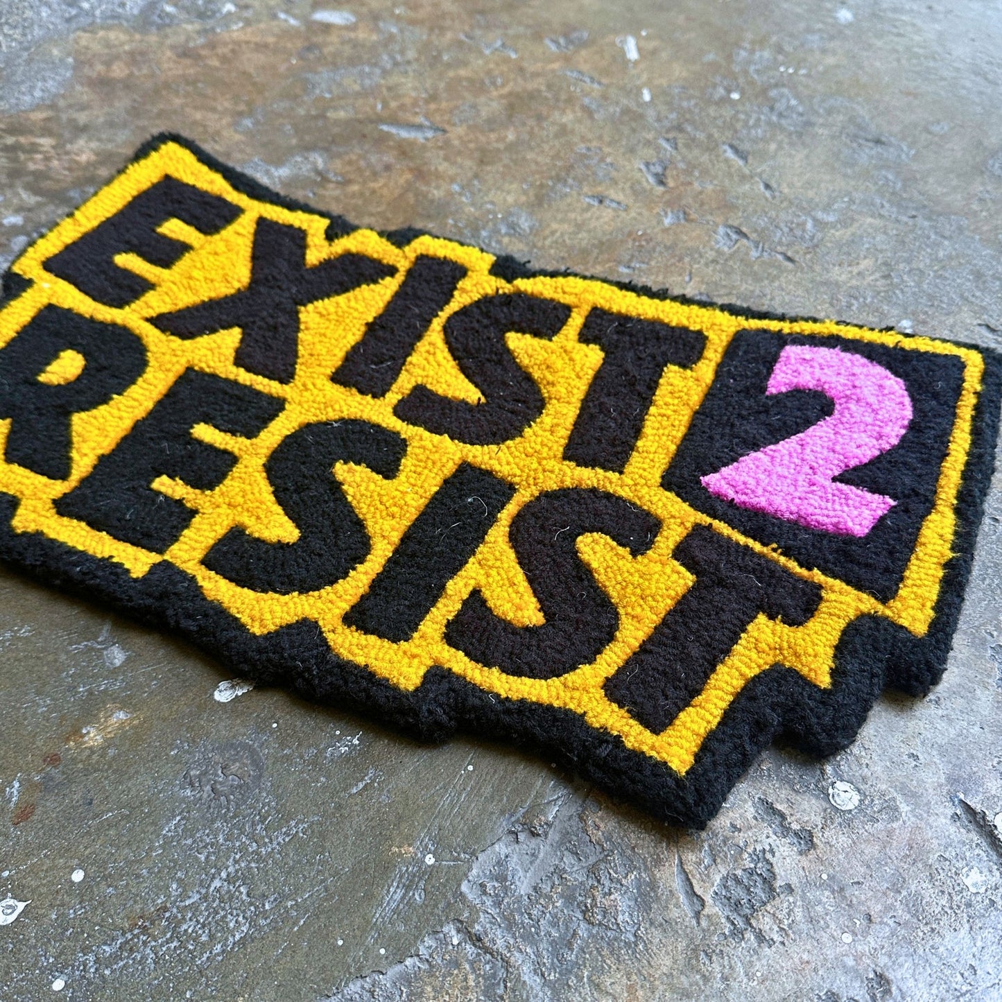 Exist to Resist Tufted Rug by Profanity