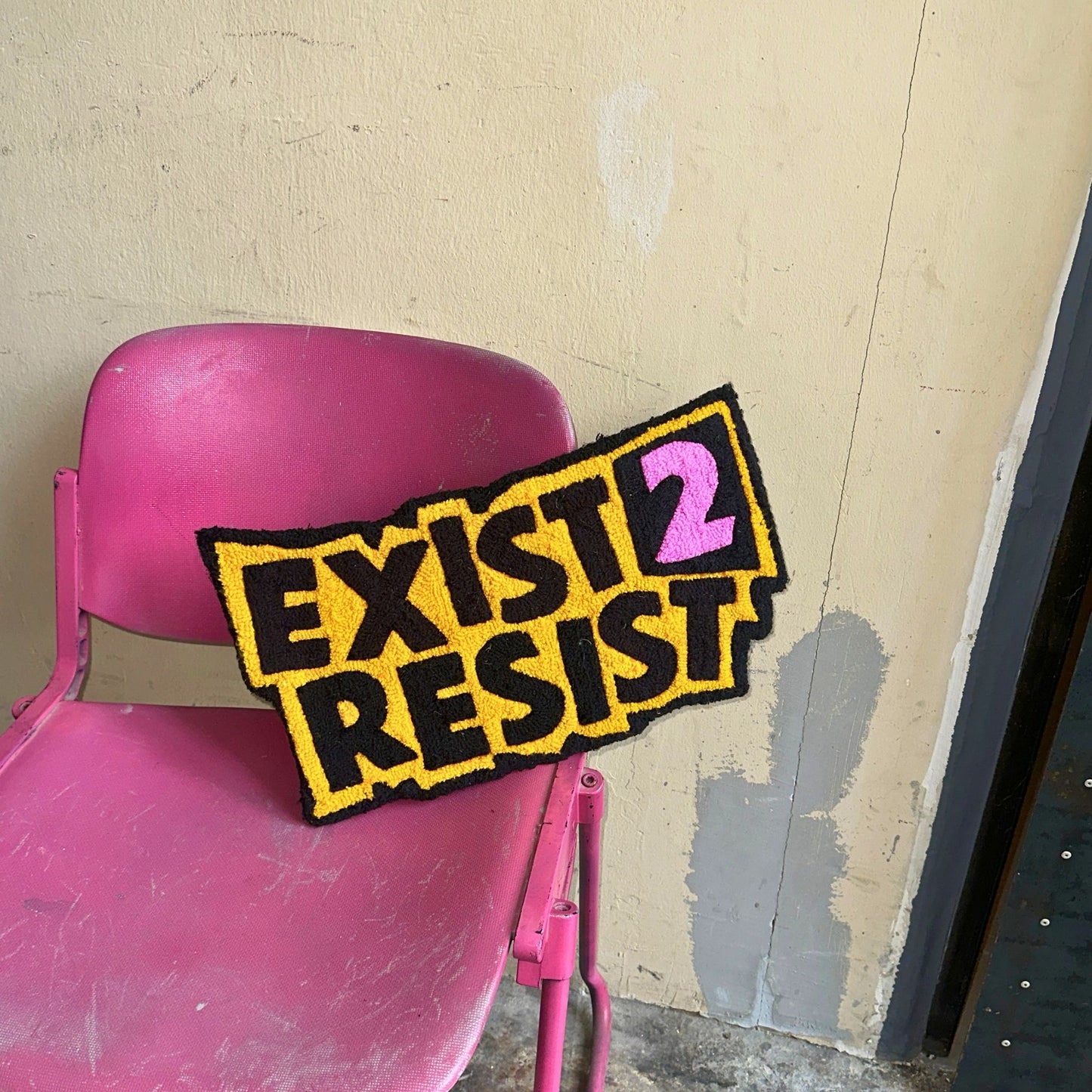 Exist to Resist Tufted Rug by Profanity