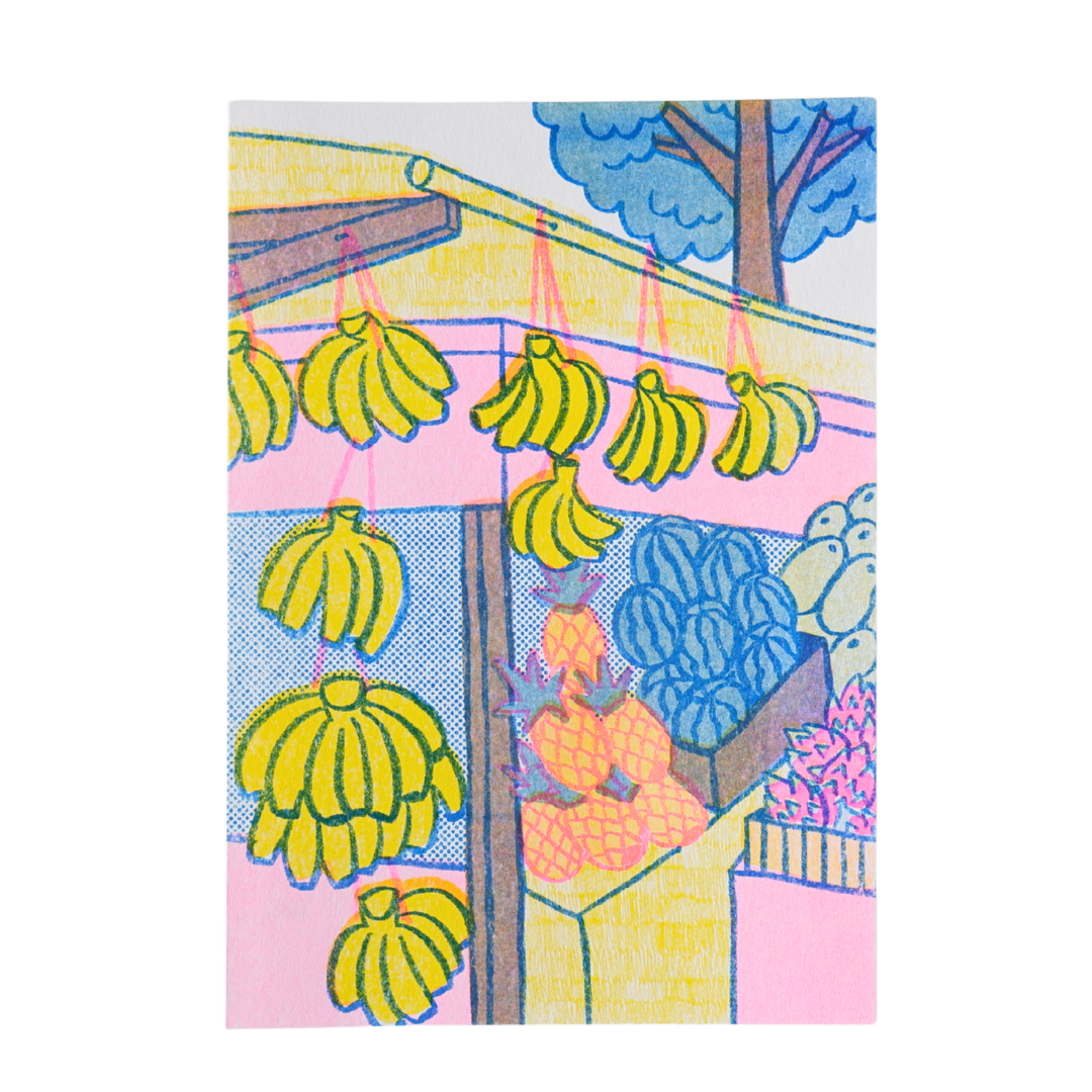 Kios Buah Riso Print by Yaminisa