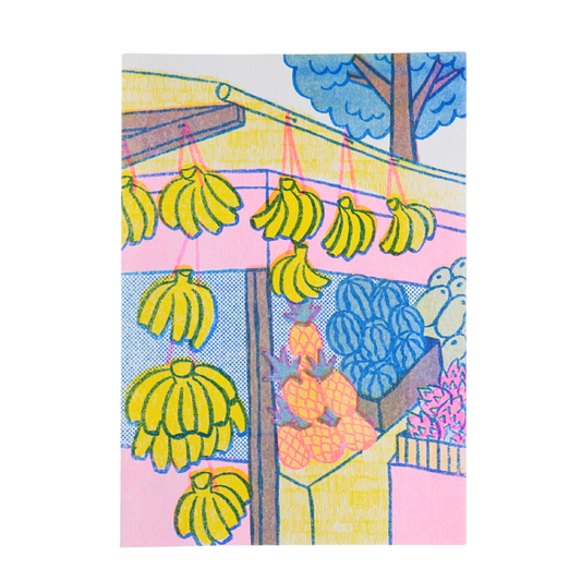 Kios Buah Riso Print by Yaminisa