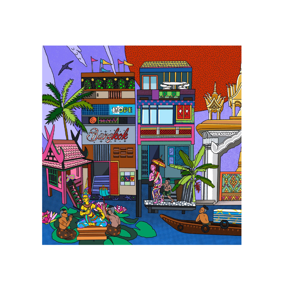River Town by ArtSaveWorld
