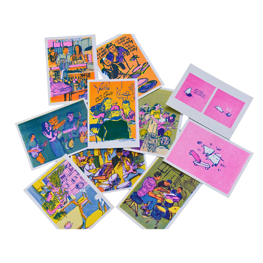 Riso Postcards by Shui Wong