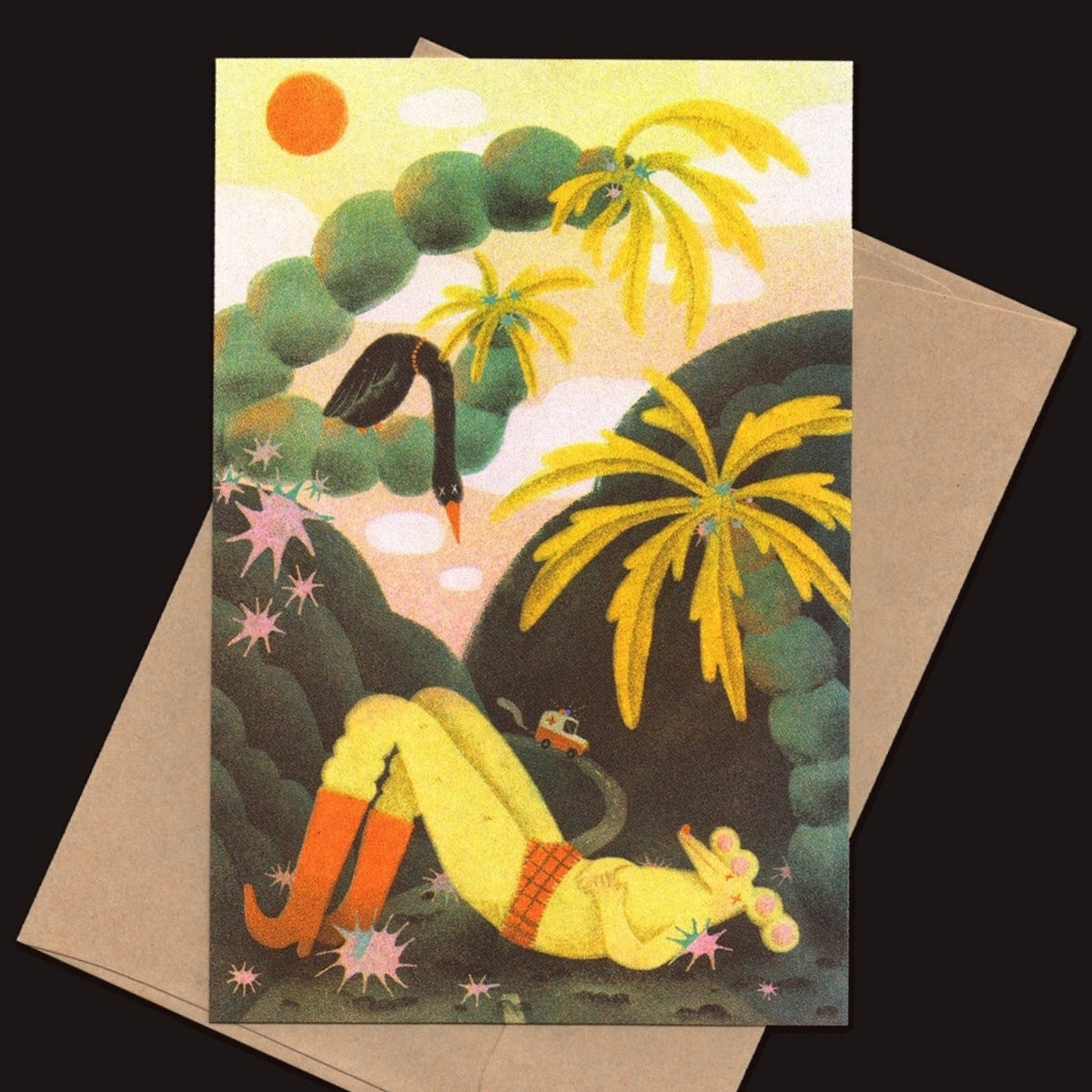 Sick Postcard by Duck Ruai
